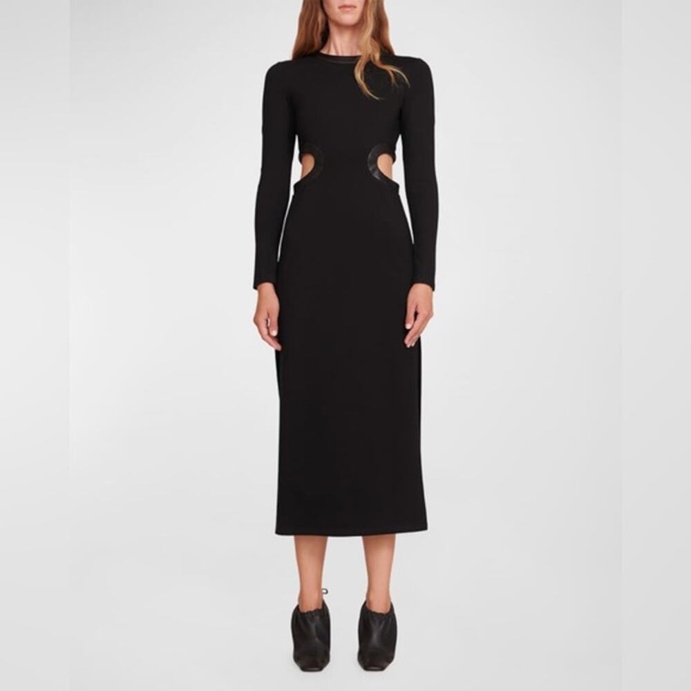 STAUD Dolce Dress Vegan‎ Cutouts NWT